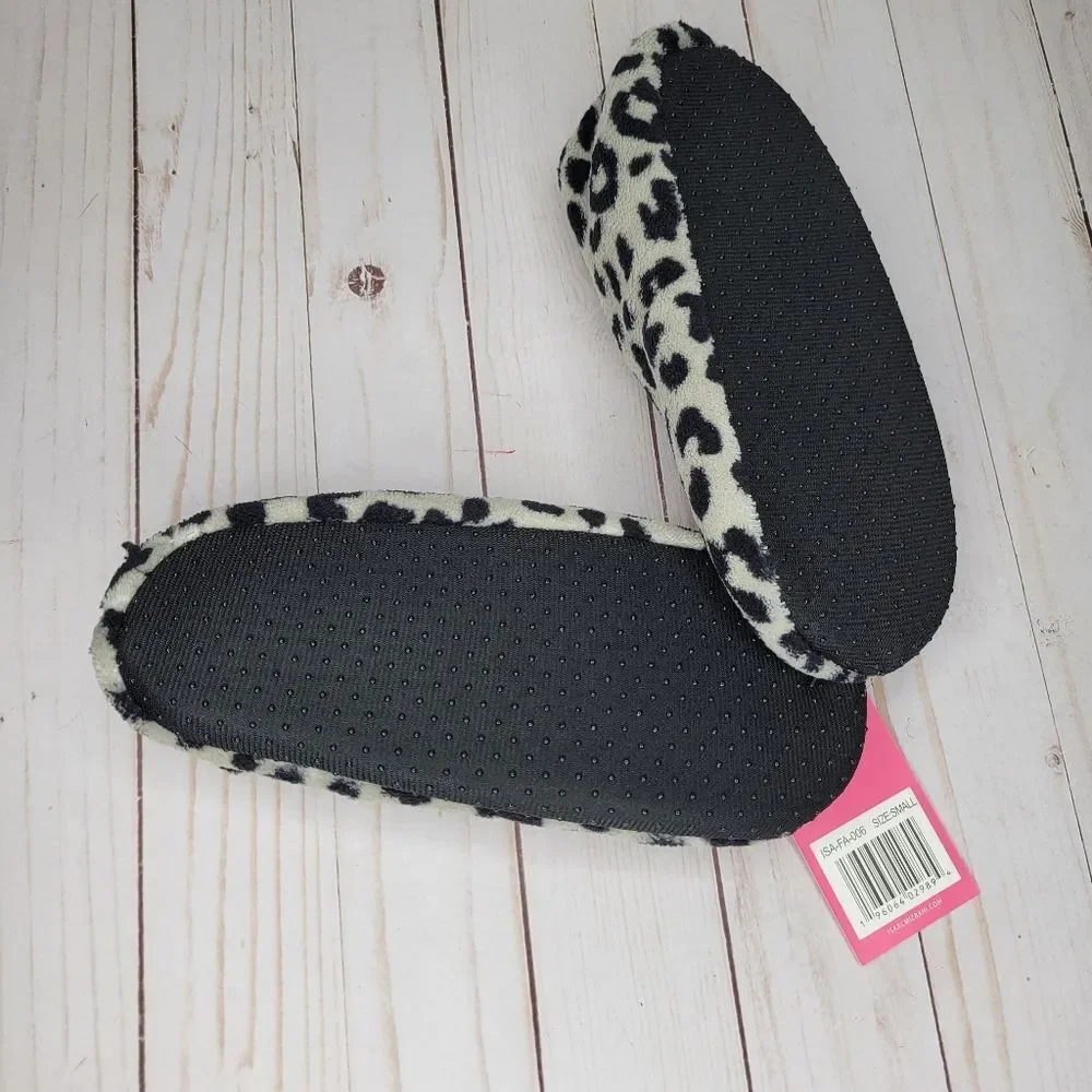 Isaac Mizrahi Leopard Cheetah Print Slippers - Picture 2 of 5